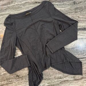 Anthropologie Karma Grey Long Sleeve Top Size Medium